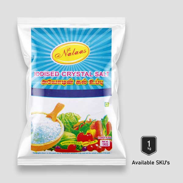 Iodized crystal salt